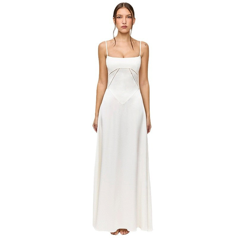 Spaghetti Strap Wedding Guest Maxi Dress for Women