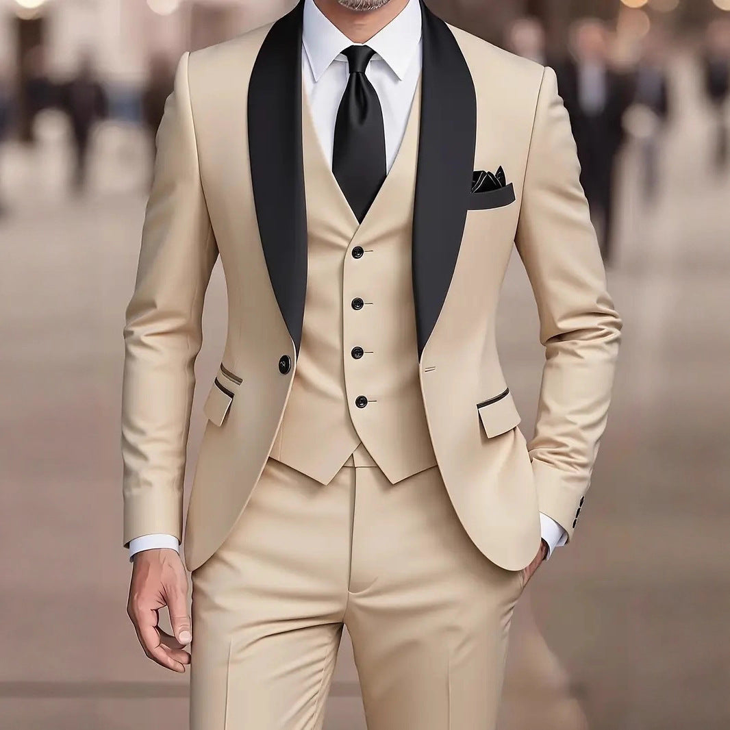 Three-Piece Tuxedo Suit for Men