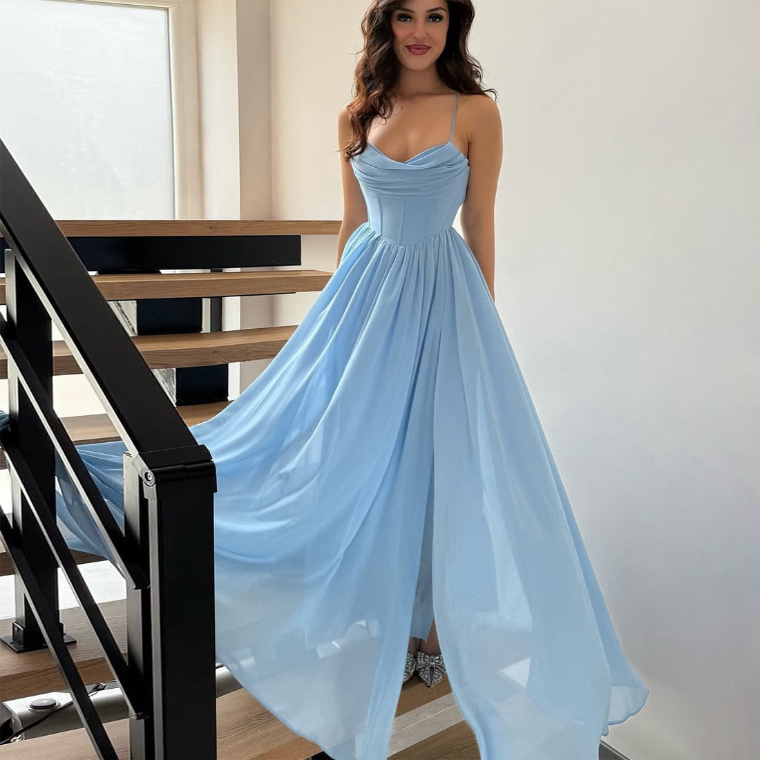 A-Line Wedding Guest Maxi Dress for Women
