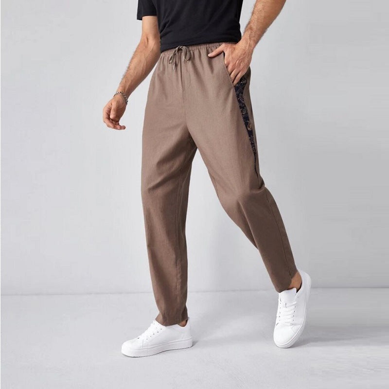 Linen Trousers Straight Leg for Men