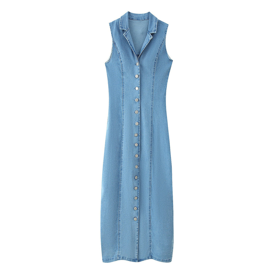 Button-Down Maxi Shirt Dress for Women