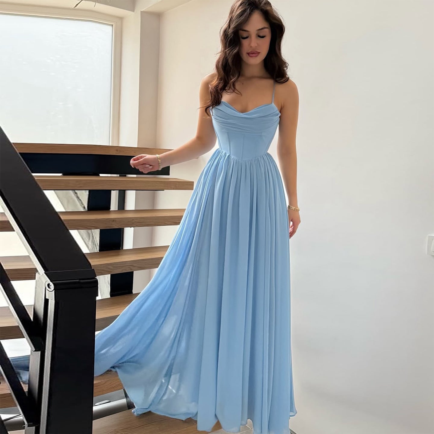 A-Line Wedding Guest Maxi Dress for Women