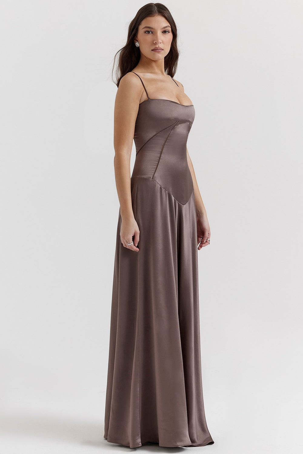 Spaghetti Strap Wedding Guest Maxi Dress for Women