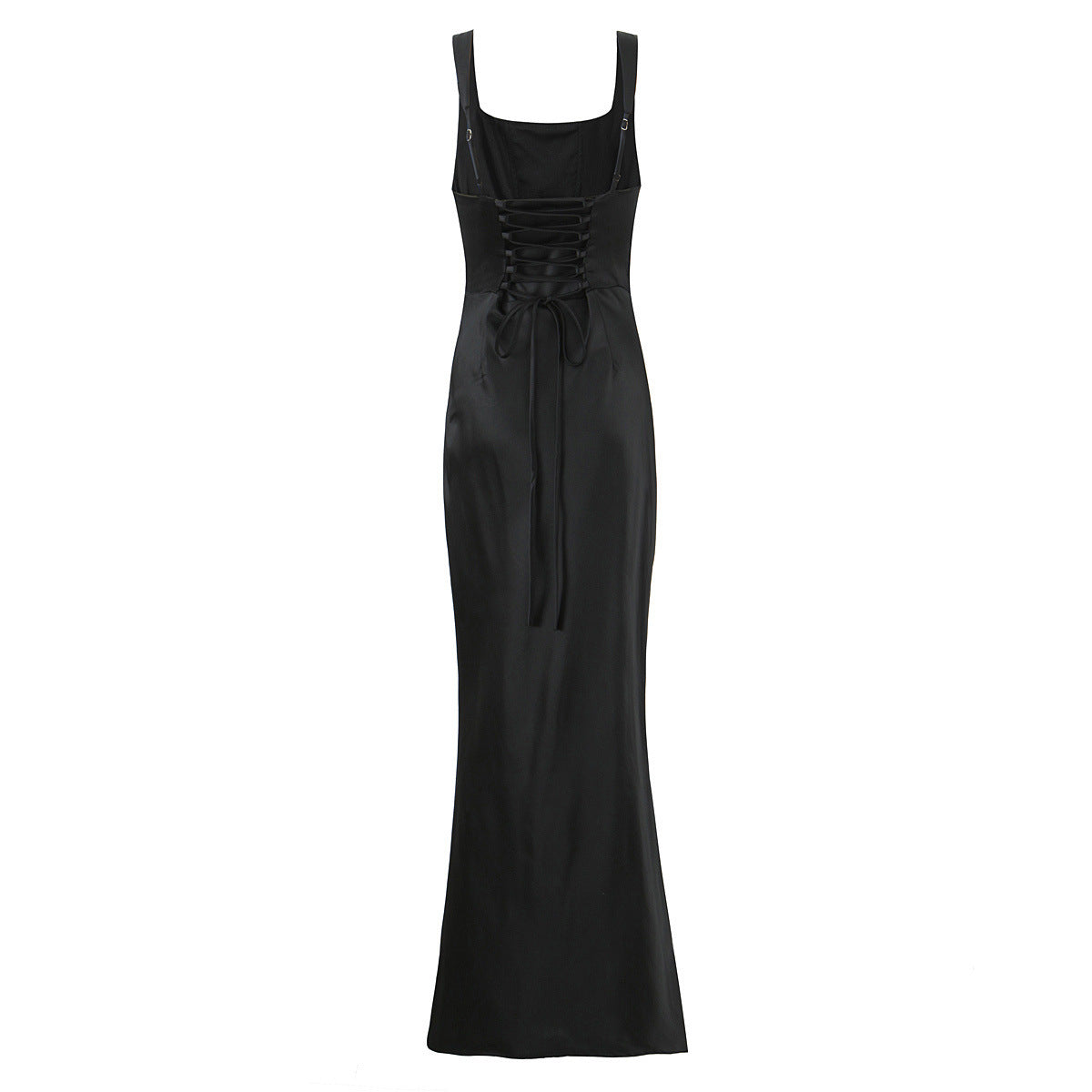 Slim Fit Satin Maxi Dress for Women