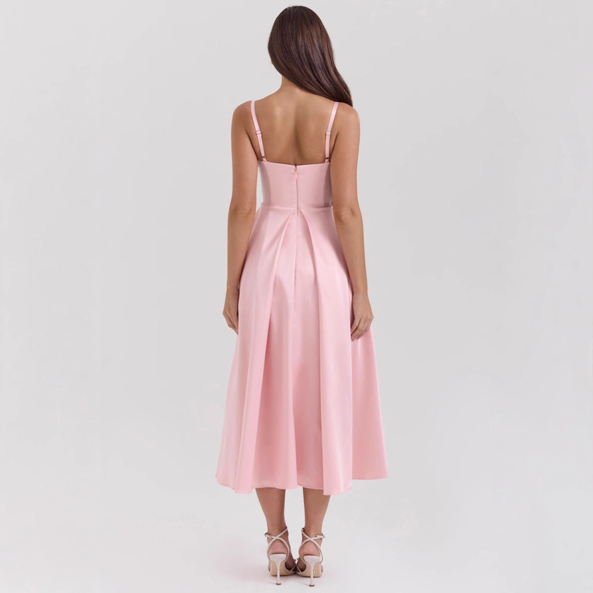 V-Neck Wedding Guest Maxi Dress for Women