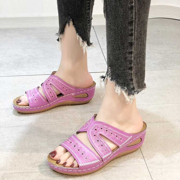 Embellished Crossover Sandals for Women