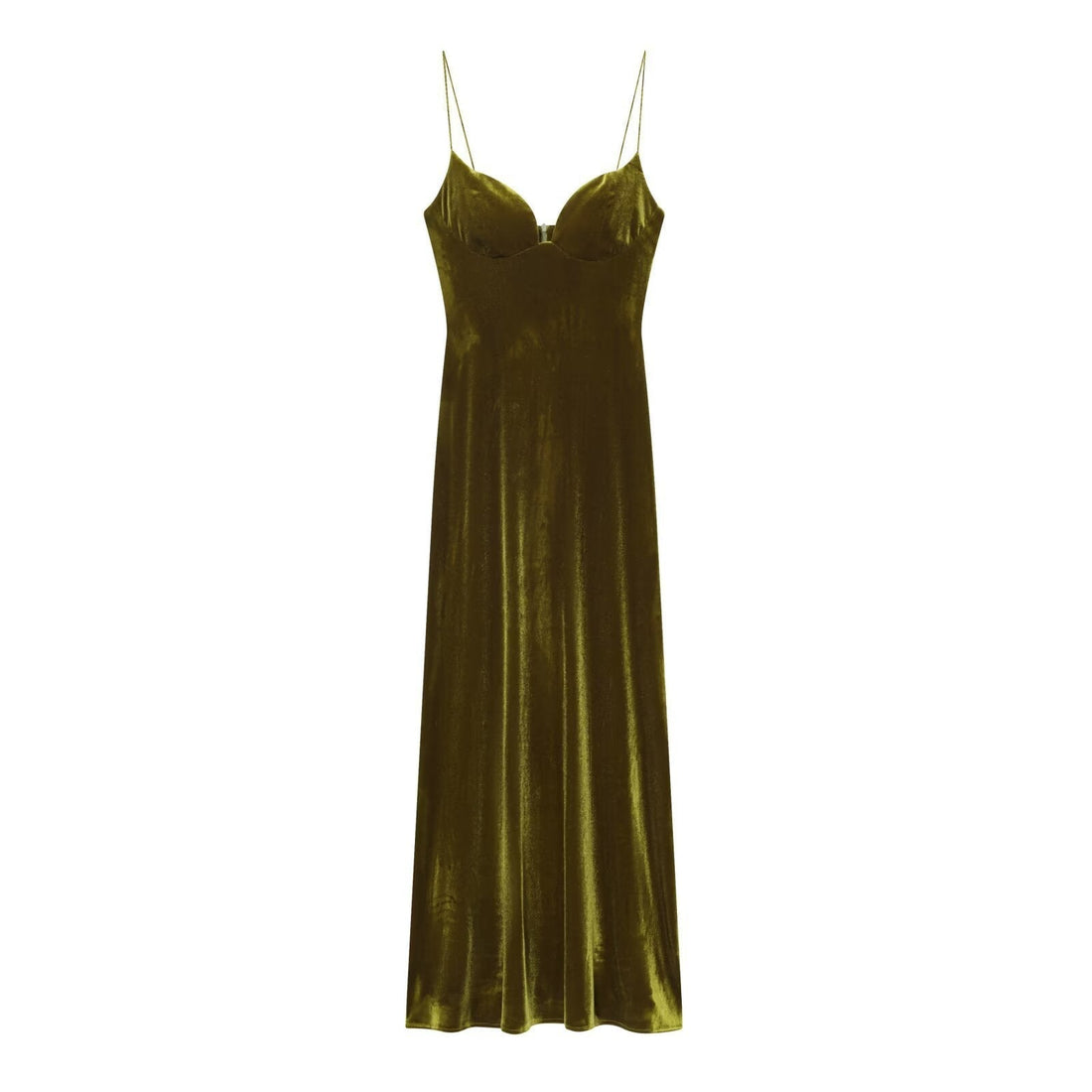 Velvet Sweetheart Neckline Maxi Dress for Women