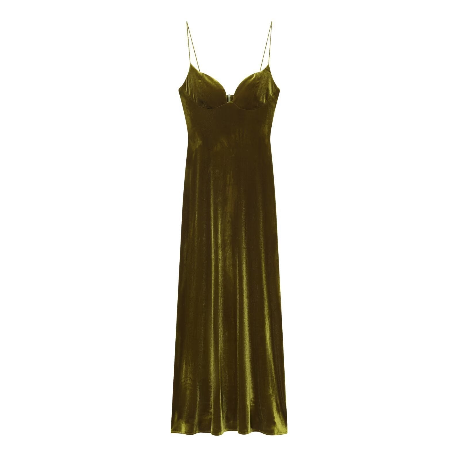 Velvet Sweetheart Neckline Maxi Dress for Women