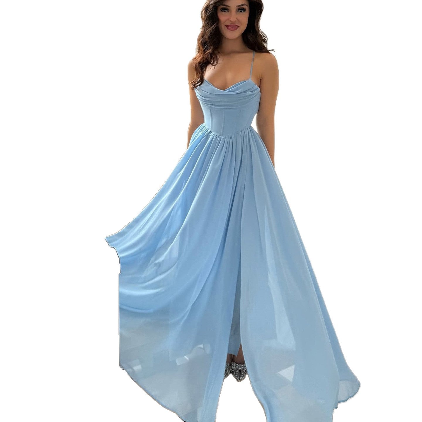 A-Line Wedding Guest Maxi Dress for Women