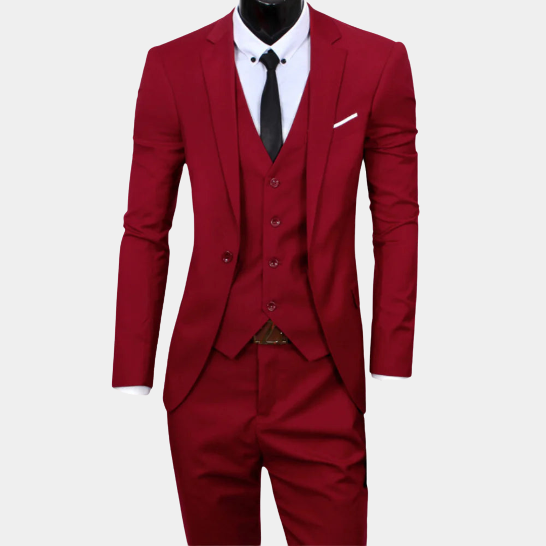 Double-Breasted Three-Piece Suit for Men