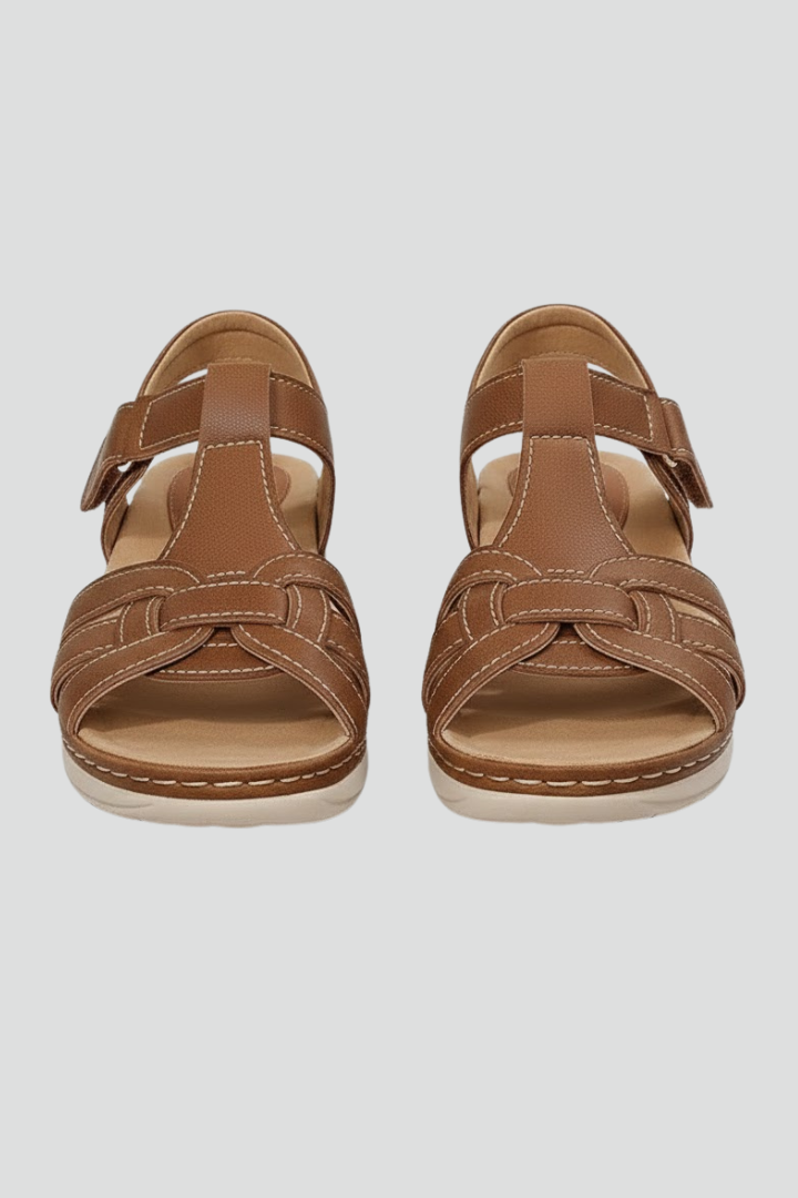 Open Toe Slingback Sandals with T-Strap for Women