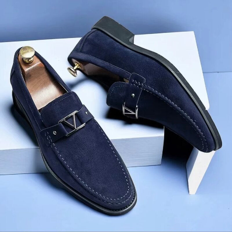 Suede Bit Loafers for Men