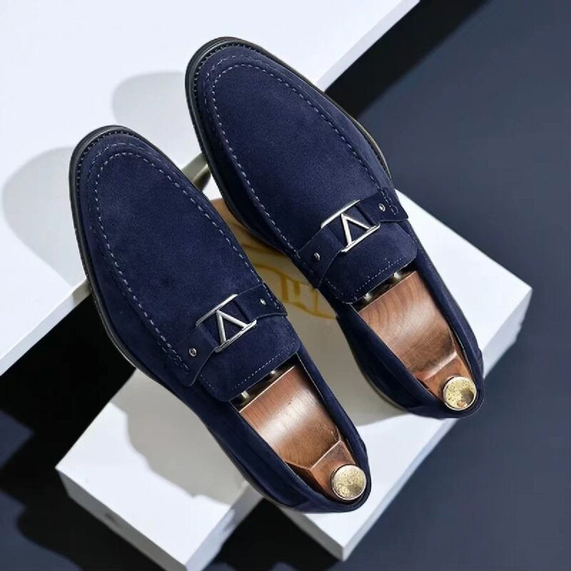 Suede Bit Loafers for Men