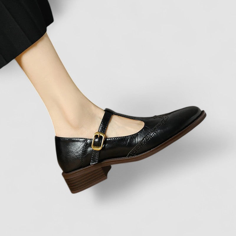 T-Bar Block Heel Mary Janes for Women