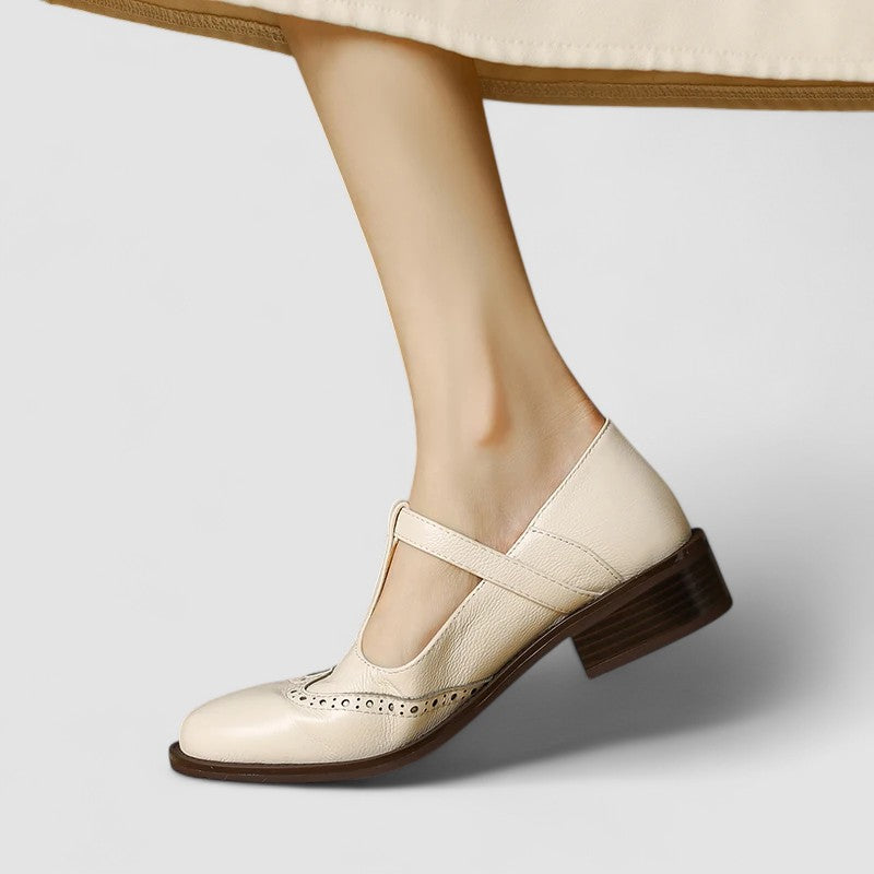 T-Bar Block Heel Mary Janes for Women
