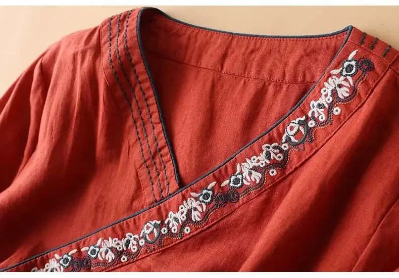 Relaxed Wrap Blouse for Women
