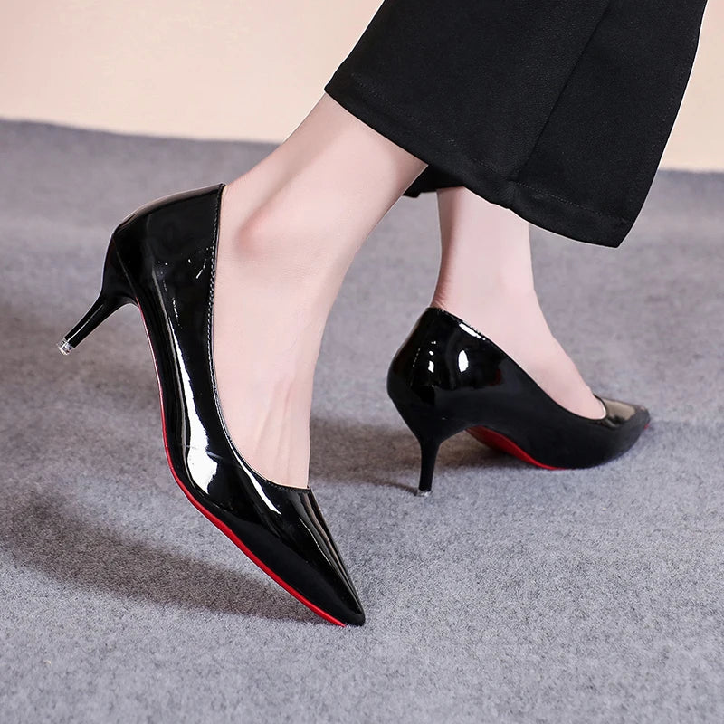 Pointed Toe Kitten Heels Stiletto Pumps for Women