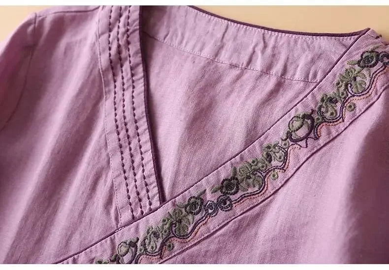 Relaxed Wrap Blouse for Women