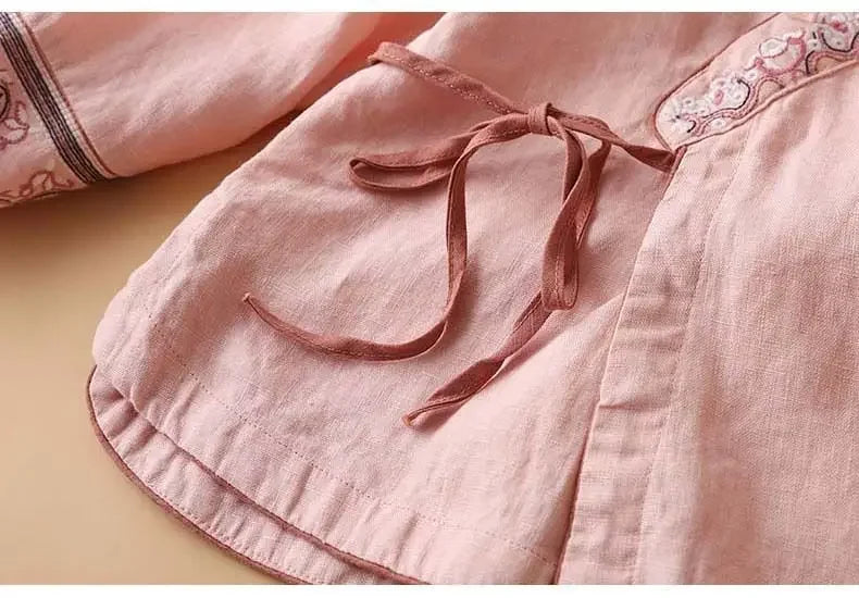 Relaxed Wrap Blouse for Women