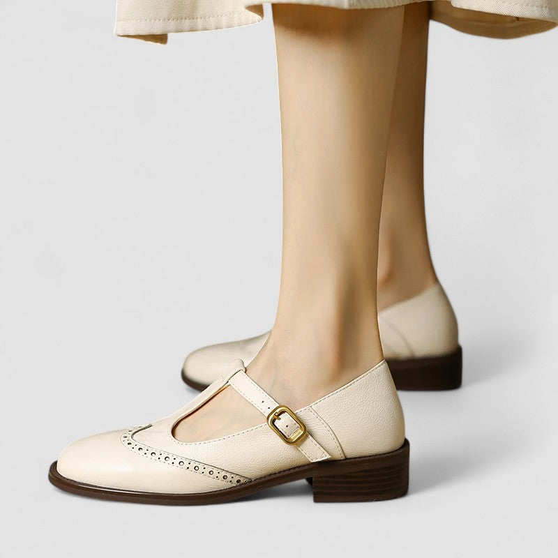 T-Bar Block Heel Mary Janes for Women