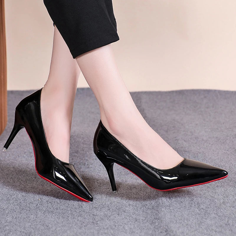 Pointed Toe Kitten Heels Stiletto Pumps for Women