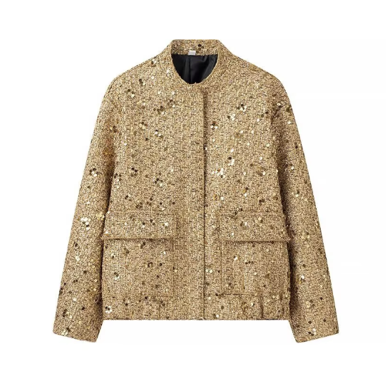 Glitter Tweed Jacket for Women