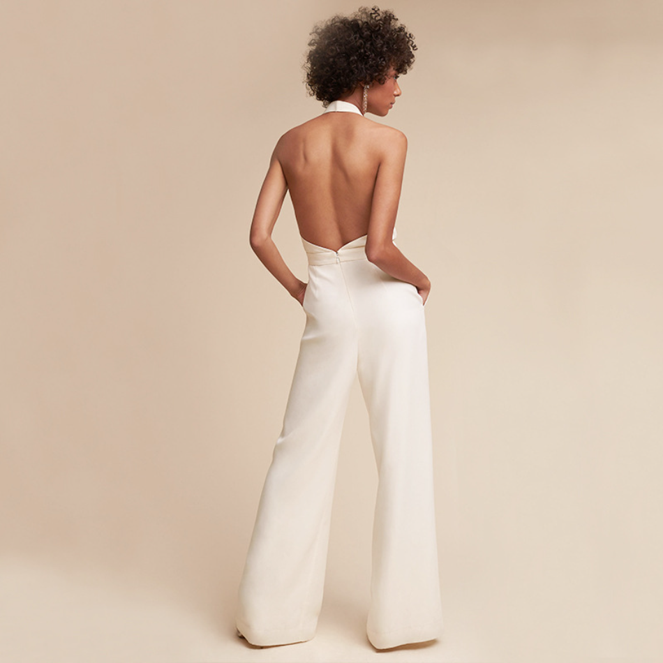 Sleeveless Backless Maxi Jumpsuit for Women