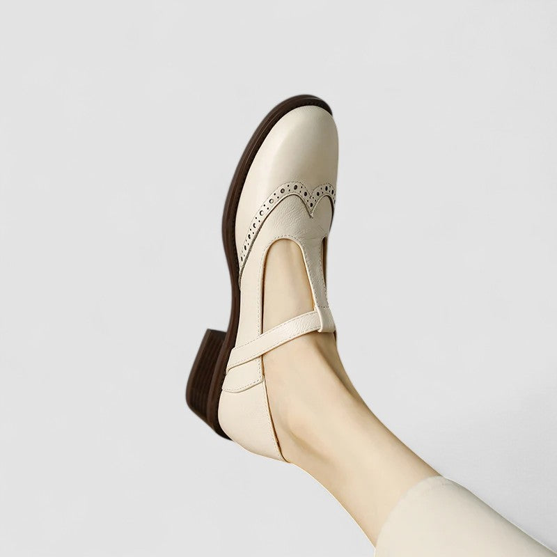 T-Bar Block Heel Mary Janes for Women