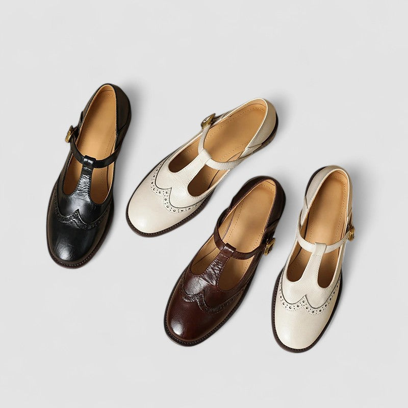 T-Bar Block Heel Mary Janes for Women