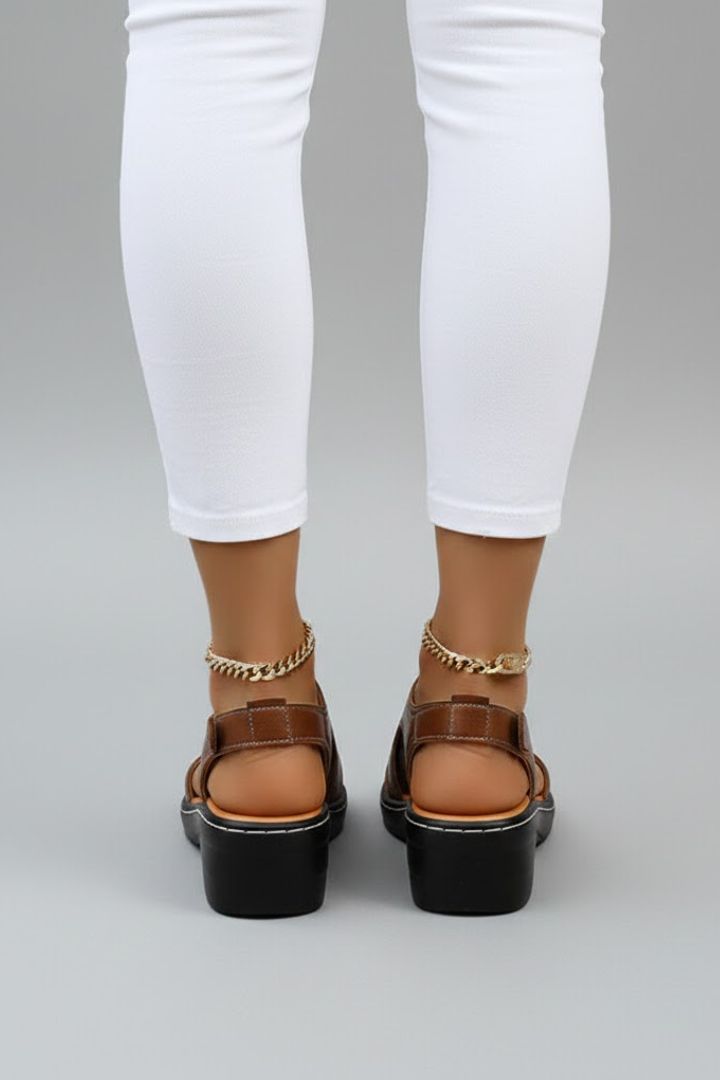 Open Toe Cutout Sandals for Women