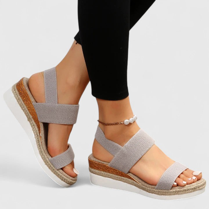 Espadrille Platform Sandals with Wide Straps for Women