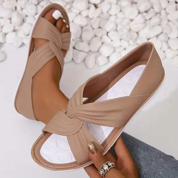 Open Toe Crossover Sandals for Women