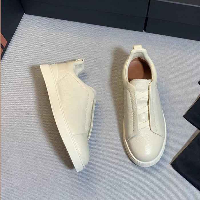 Slip-On Leather Trainers for Men