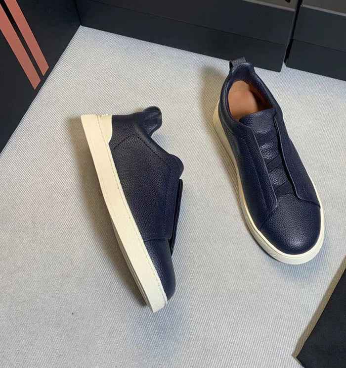 Slip-On Leather Trainers for Men