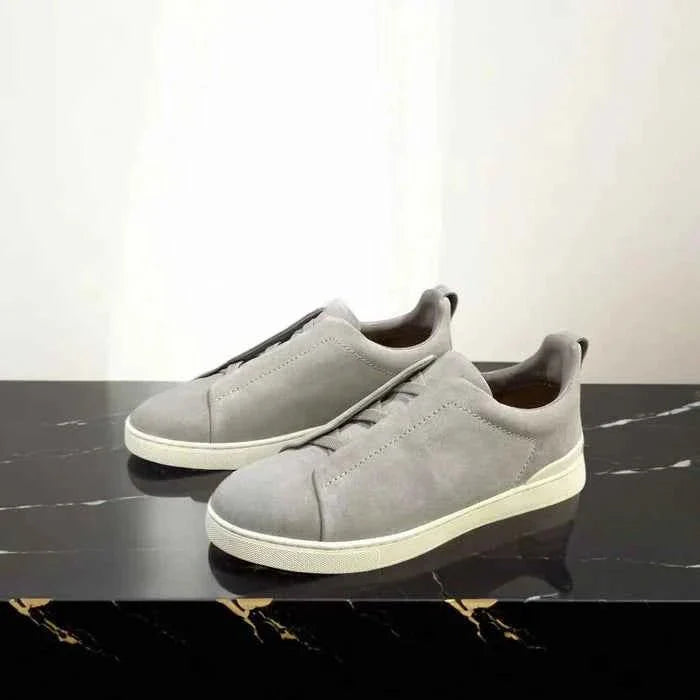 Slip-On Leather Trainers for Men