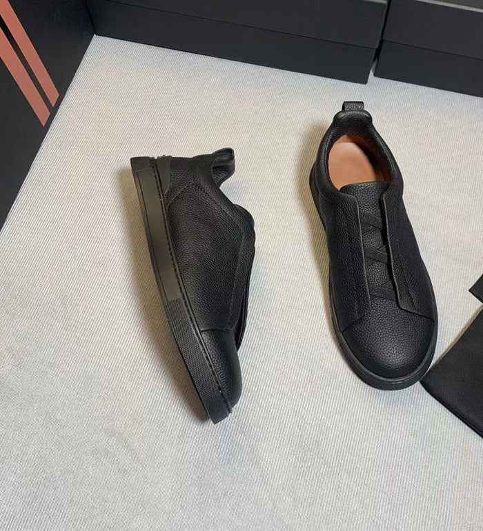 Slip-On Leather Trainers for Men