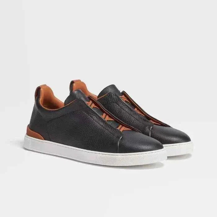 Slip-On Leather Trainers for Men