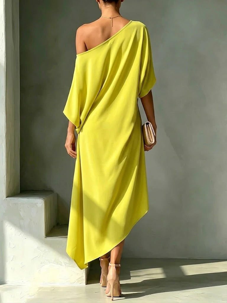 Asymmetric Midi Dress for Women - View 5