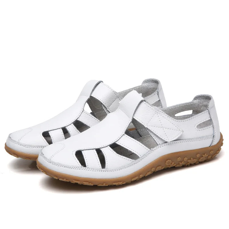 Closed Toe Sandals with Cutouts for Women