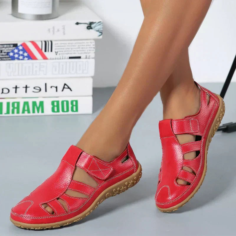 Closed Toe Sandals with Cutouts for Women