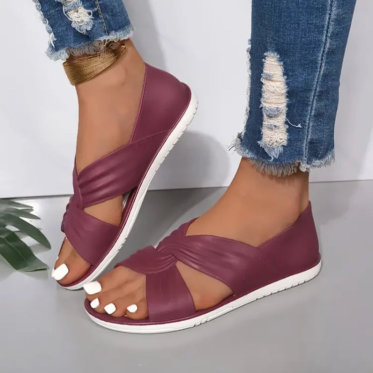 Open Toe Crossover Sandals for Women