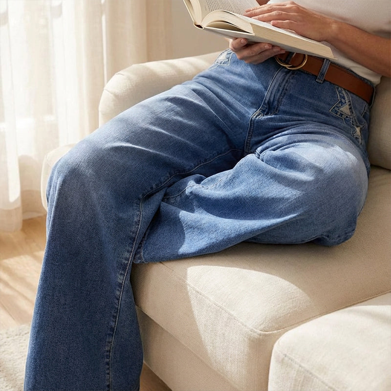 High-Waist Wide-Leg Jeans for Women