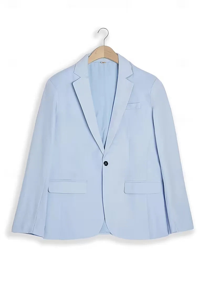 Slim Fit Notched Lapel Suit Set for Men