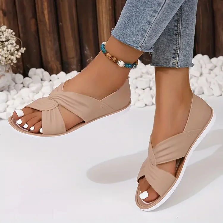 Open Toe Crossover Sandals for Women