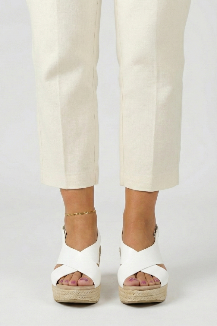 Crossover Espadrille Wedge Slingback Sandals for Women