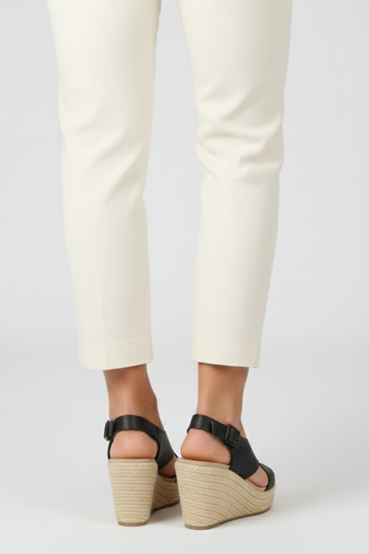 Slingback Wedge Sandals with Cross Straps for Women