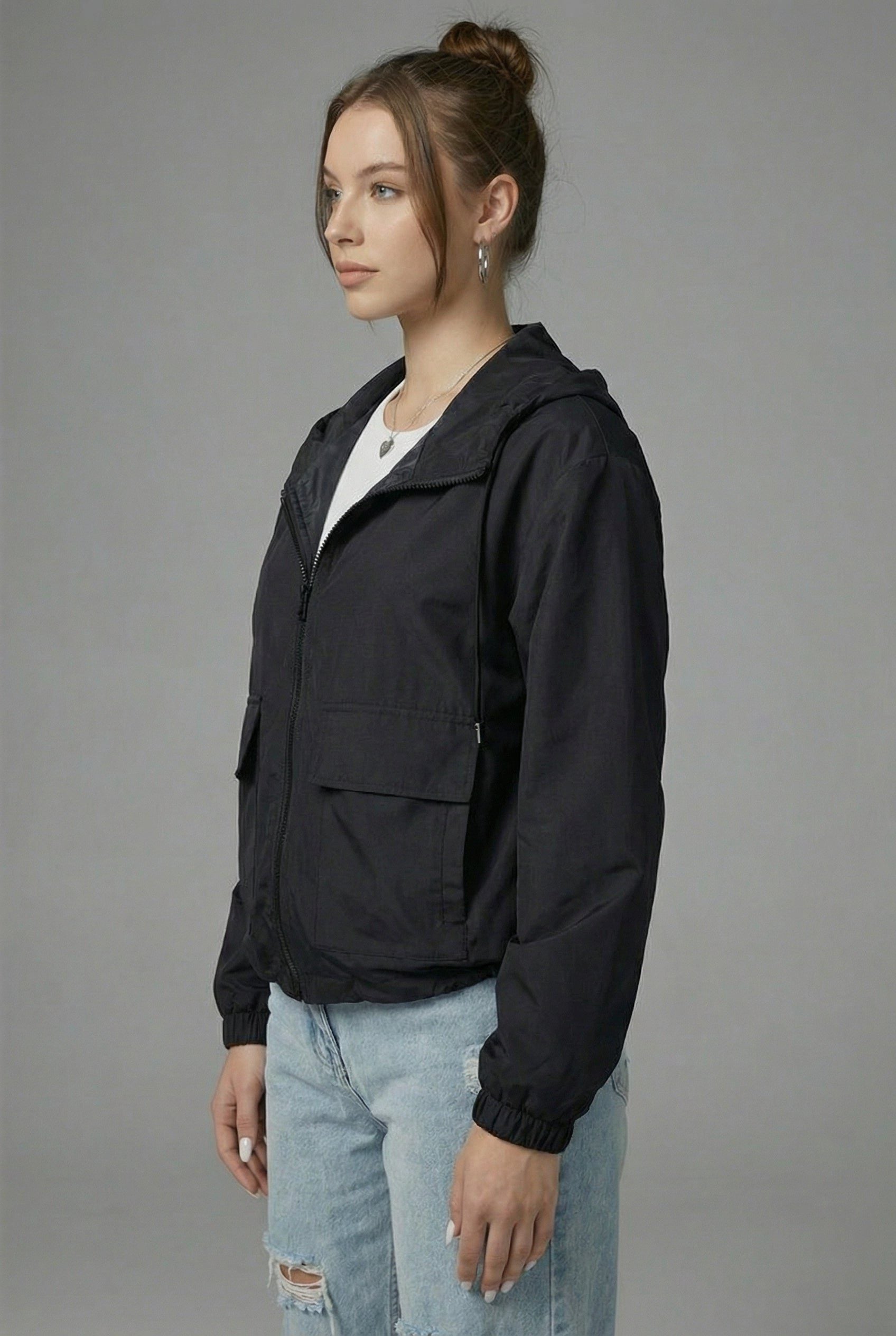 Cropped Hooded Jacket for Women - View 9