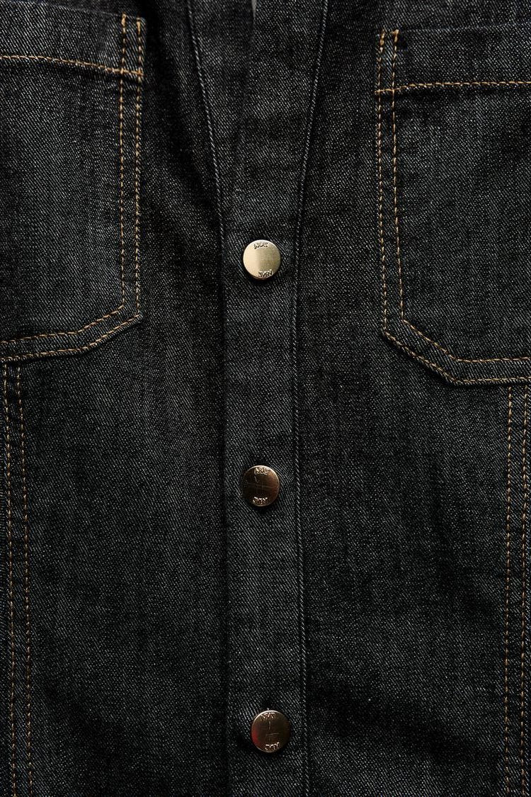 Denim Shirt and Trousers Set for Women - View 5
