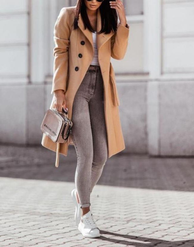 Double-Breasted Longline Coat for Women - View 5