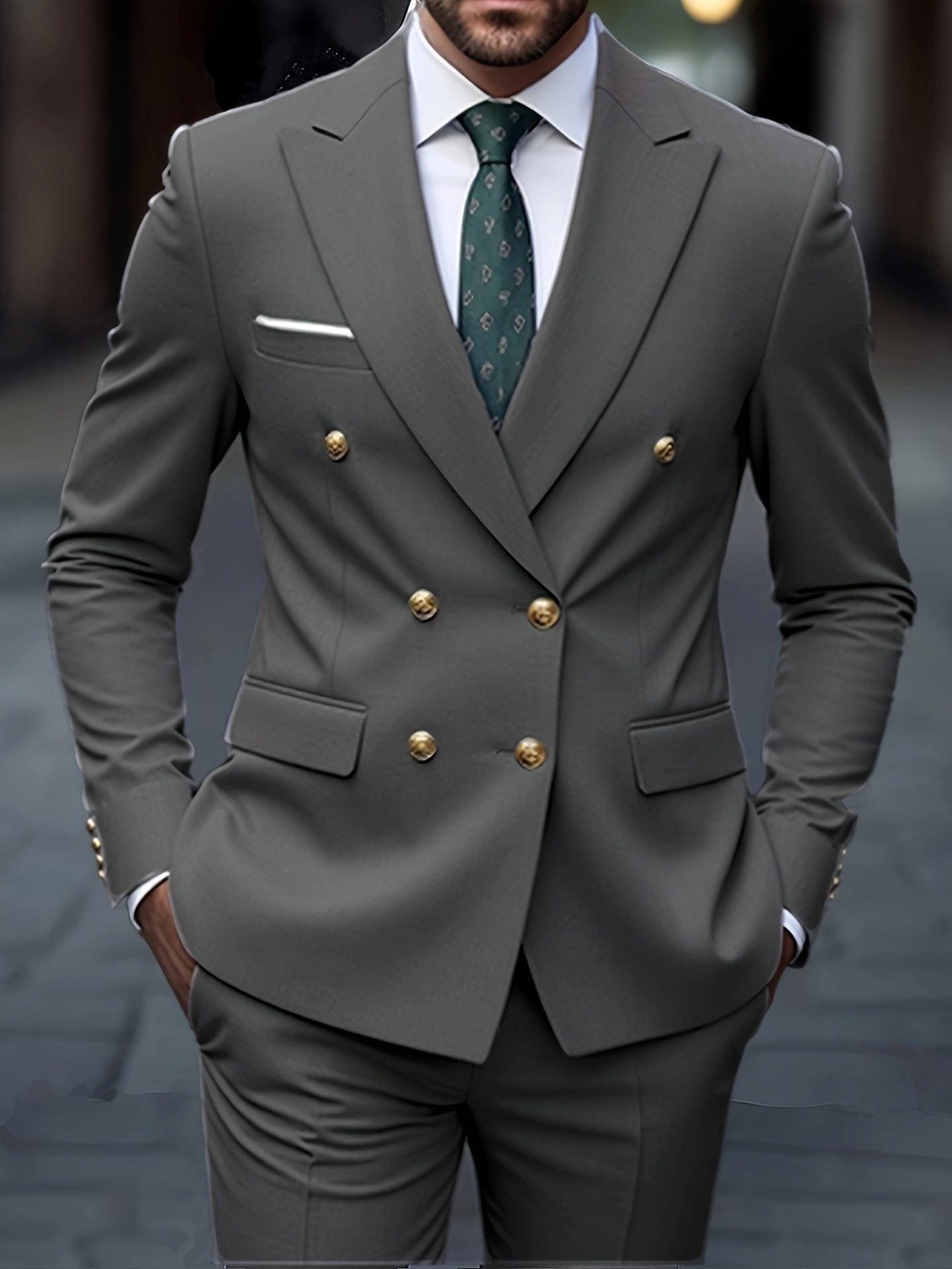 Double-Breasted Suit for Men - View 2